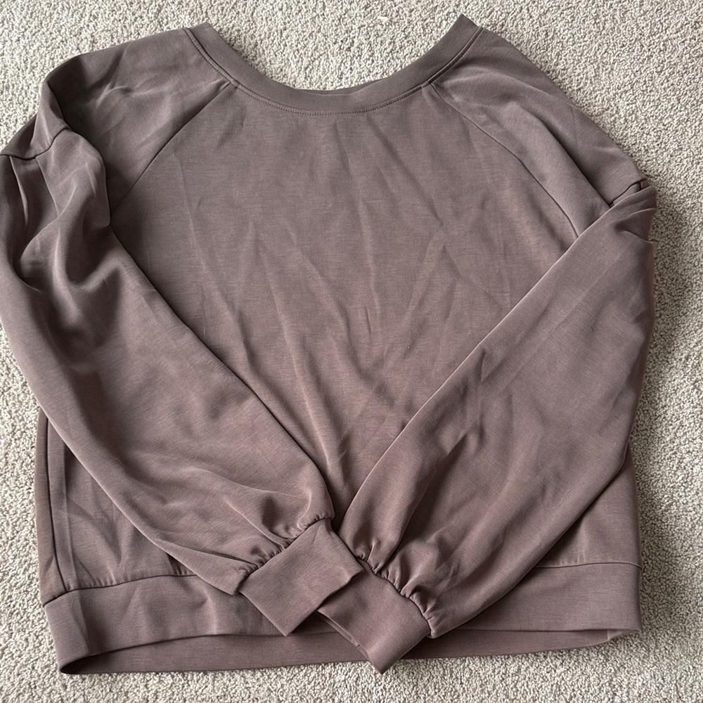 Soft brushed lightweight pullover